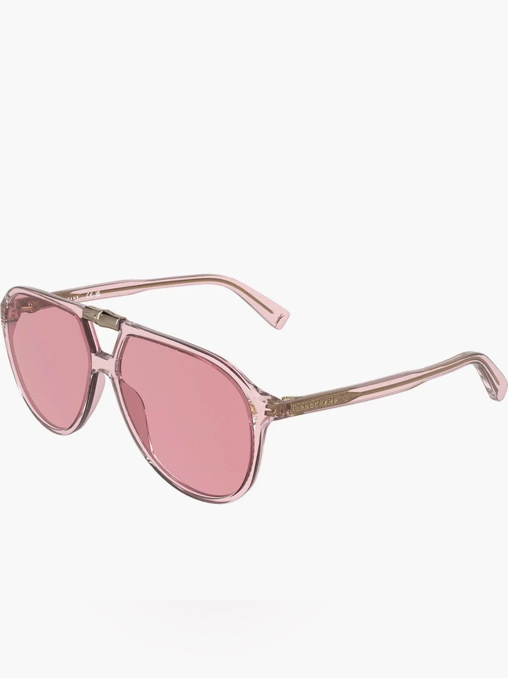 Women's Longchamp LO800S Pink Aviator Sunglasses - Stylish Pink Lenses